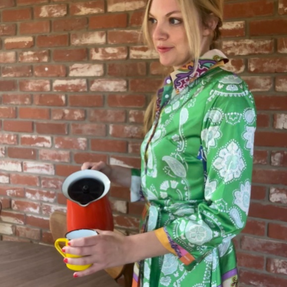 Vintage-style groovy paisley 70s dress - Picture 5 of 5